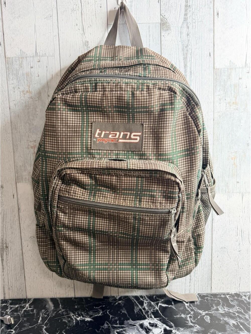 Trans by JanSport Backpack Pink Turquoise Plaid